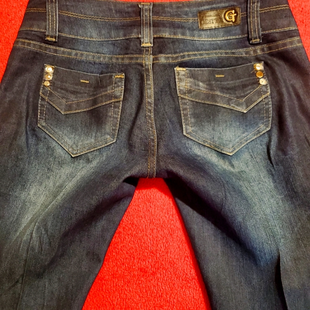 Dark denim jeans